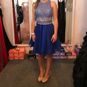 Beautiful navy blue formal dress